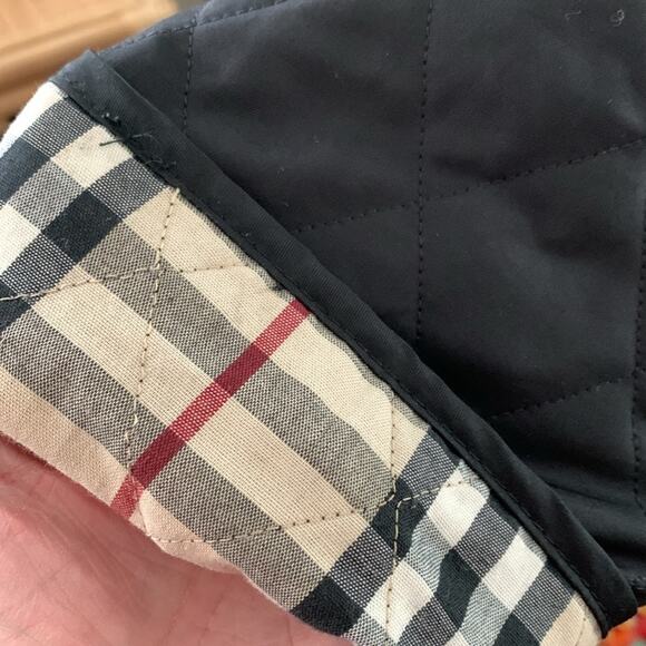 Burberry London Classic Black Diamond Quilted Snap Up Barn Jacket - Picture 6 of 12